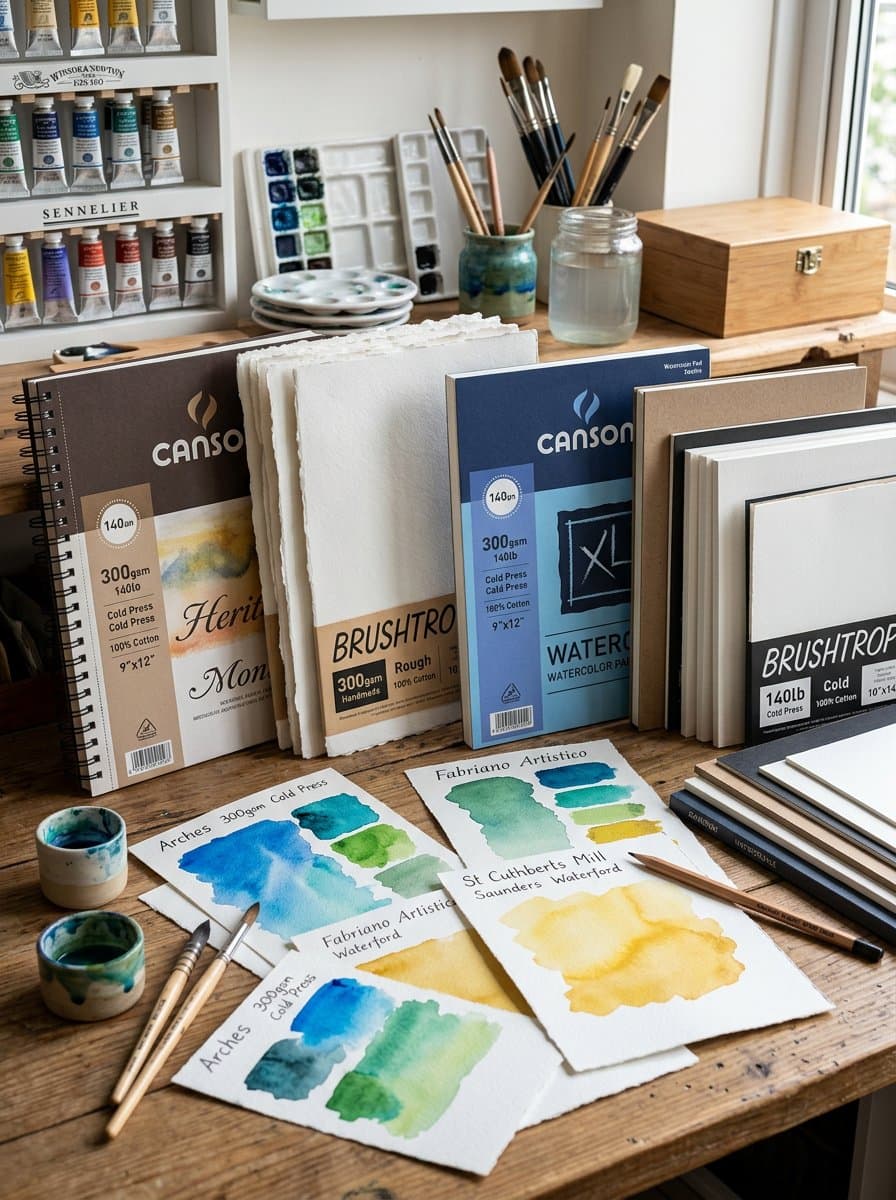 Watercolour Paper Desk